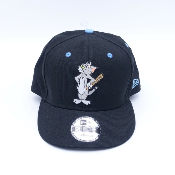 NEW New Era Men's Tom and Jerry 9Fifty Snapback Cap Hat 70589505 Black/Grey/Blue